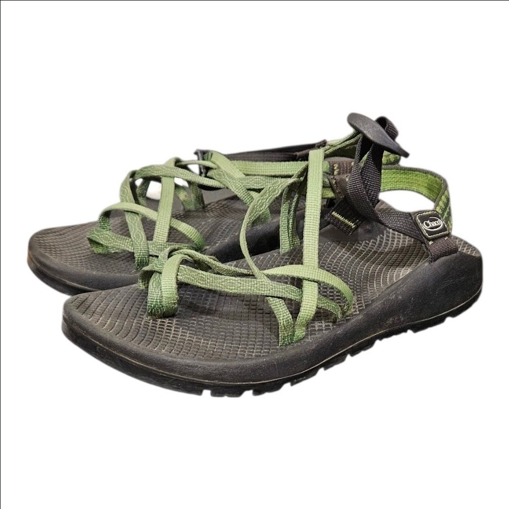 Chaco Z Cloud 2 Womens 10 Green Strappy Athletic Hiking Sandals Vibram Sole